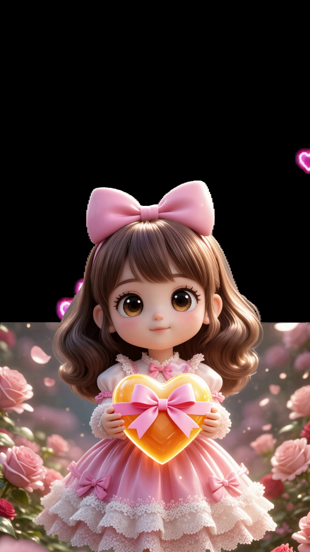 Nửa màn Tim cam Co Cong chua tha tim