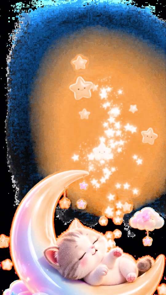 Sleepy Moon Cat (nua man)
