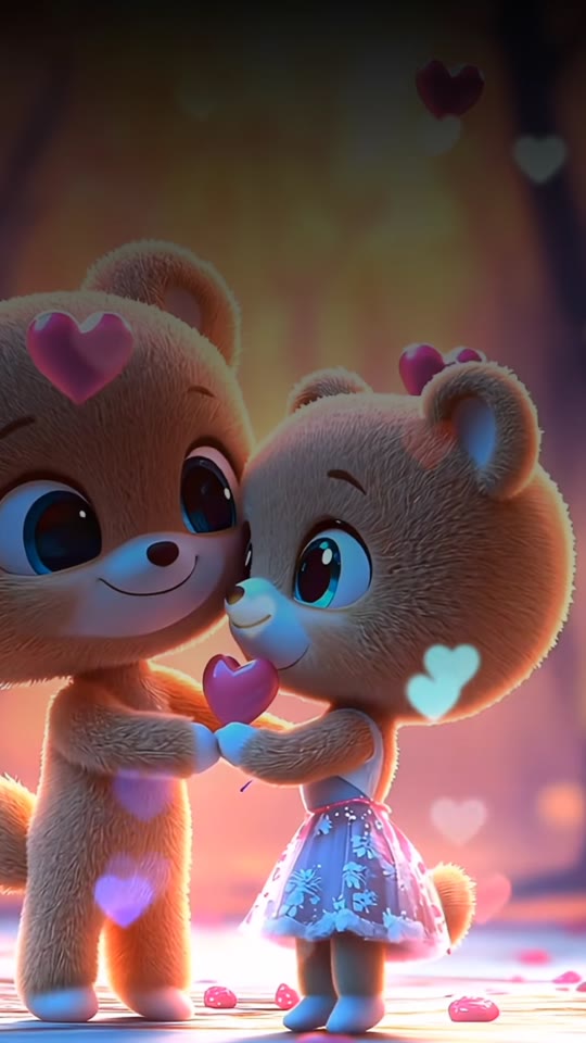 Gấu bông trao tim