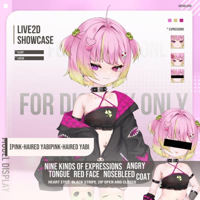 PINKHAIRED YABI A total of nine expressions and…