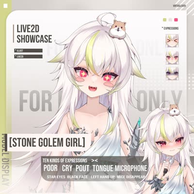 STONE GOLEM GIRL A total of ten expressions and…
