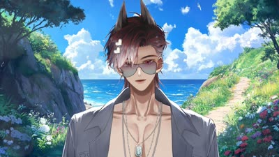Doberman Black Summer Ver. Three Forms 2D