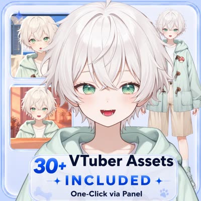 White Hair Male Shota Boy