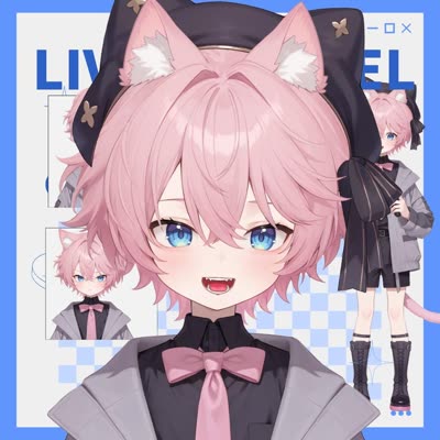 Pink-haired Cat Boy Shota