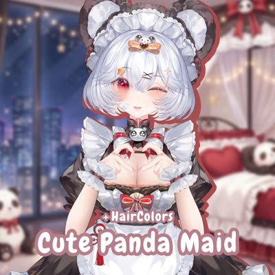 Cute Panda Maid Girl
