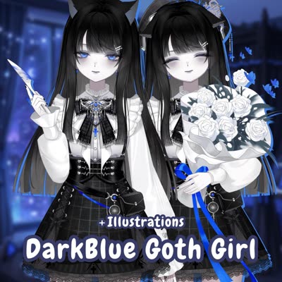 DarkBlue Goth Girl