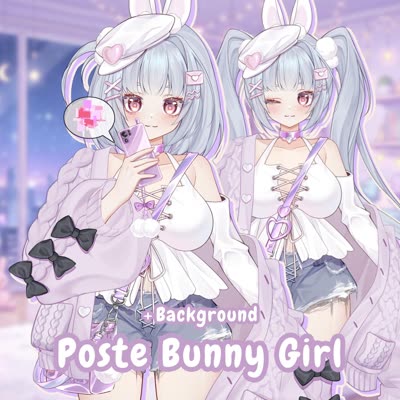 Poste Cute Bunny Girl