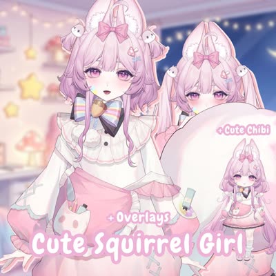 Cute Squirrel Anime Girl