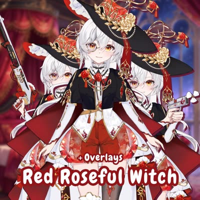Red Roseful Witch Girl