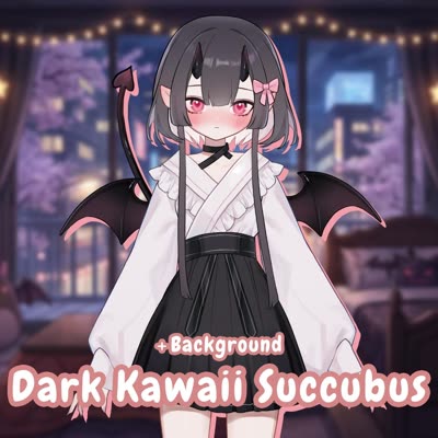 Dark Kawaii Succubus Girl