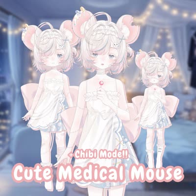 Cute Medical Mouse Girl