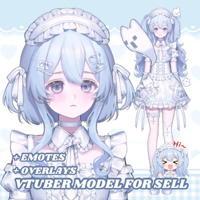 Blue Ghost Maid Girl