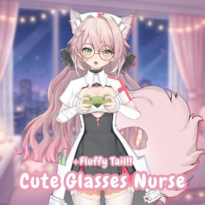 Cute Glasses Nurse Girl