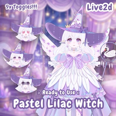 Pastel Lilac Witch Girl