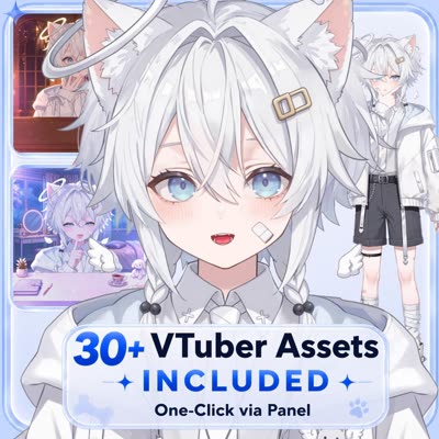 White Hair Shota Angel Boy