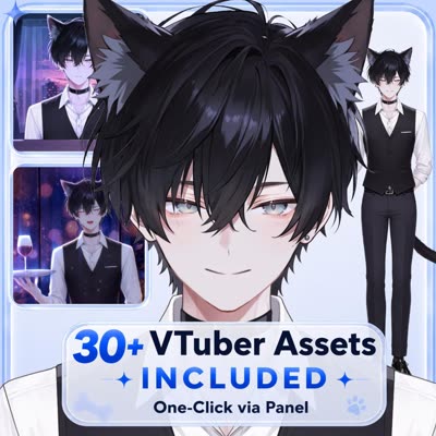 Bartender Butler Gentleman Cat Boy