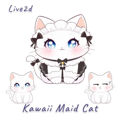 Kawaii Maid Cat