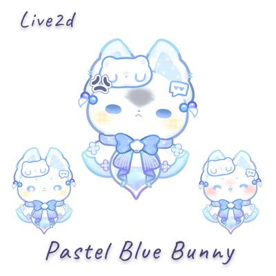 Pastel Blue Bunny