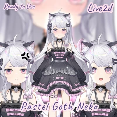 Pastel Goth Neko Cat-Girl