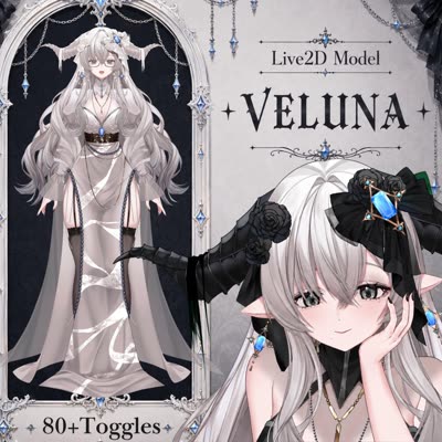 Veluna , Fantasy Demon Anime , 80+ Toggles, Ready