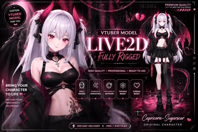 Female , Gothic Girl , Ready, Rigged , Animated…