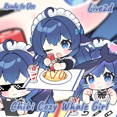 Chibi Cozy Whale Girl