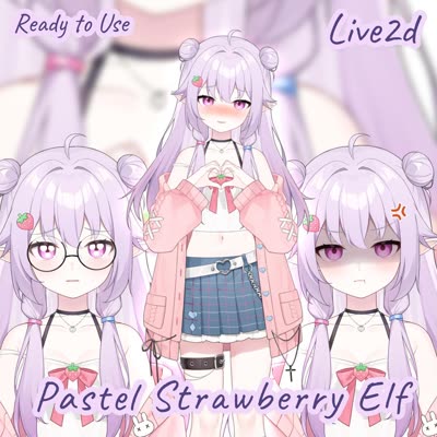 Pastel Strawberry Elf Girl